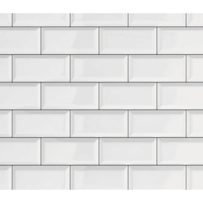 270-0171 PVC Omyvatelný vinylový stěnový obklad  - 3D kachličky bílé, šíře 67,5 cm D-C-fix Ceramics