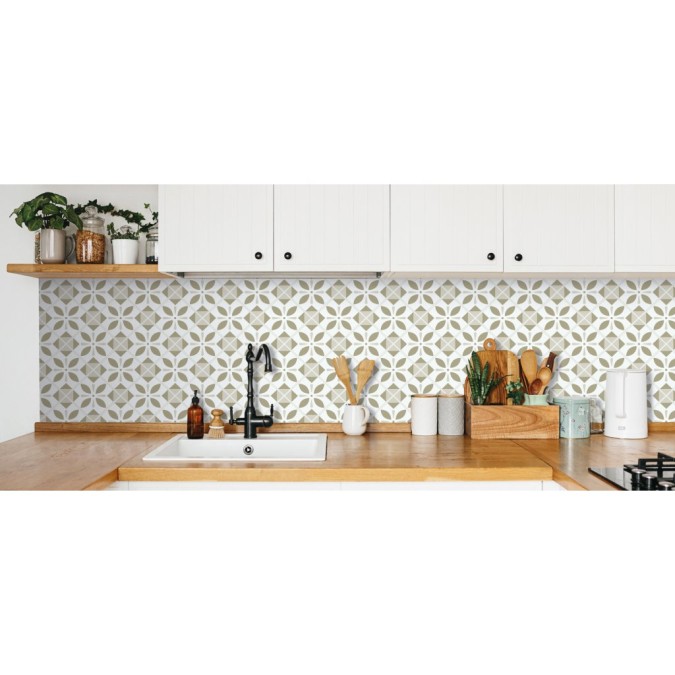 270-0183 D-C-Fix Ceramics PVC Omyvatelný vinylový stěnový obklad vzor orientální prvky, šíře 67,5 cm