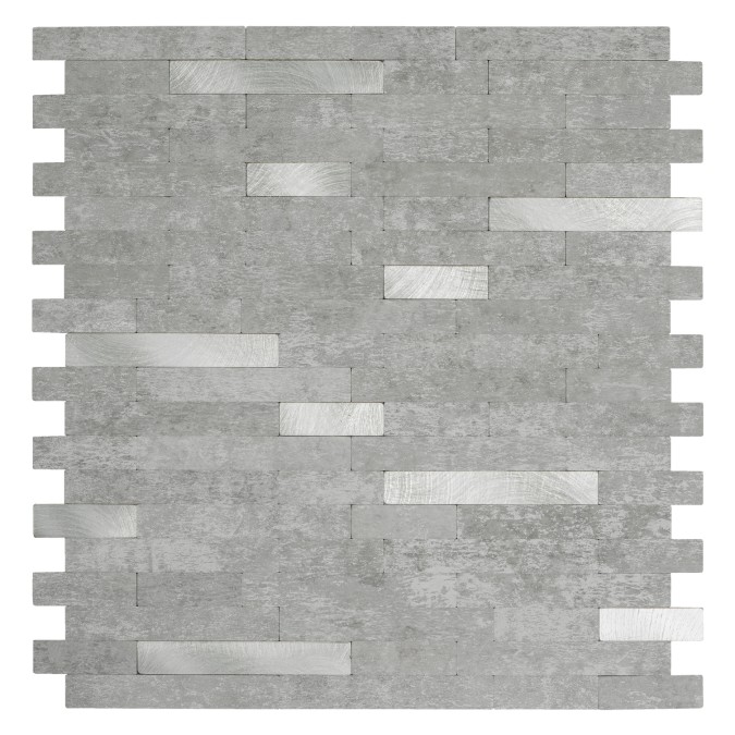 2704005 Samolepicí dlaždice na zeď,  kov a kámen, rozměr šířka x výška 29 x 28,8cm