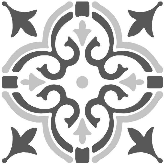 274KT5064 D-C-FIX samolepící podlahové čtverce z PVC, motiv v šedé barvě, samolepící vinylová podlaha, PVC dlaždice, velikost 30,5 x 30,5 cm