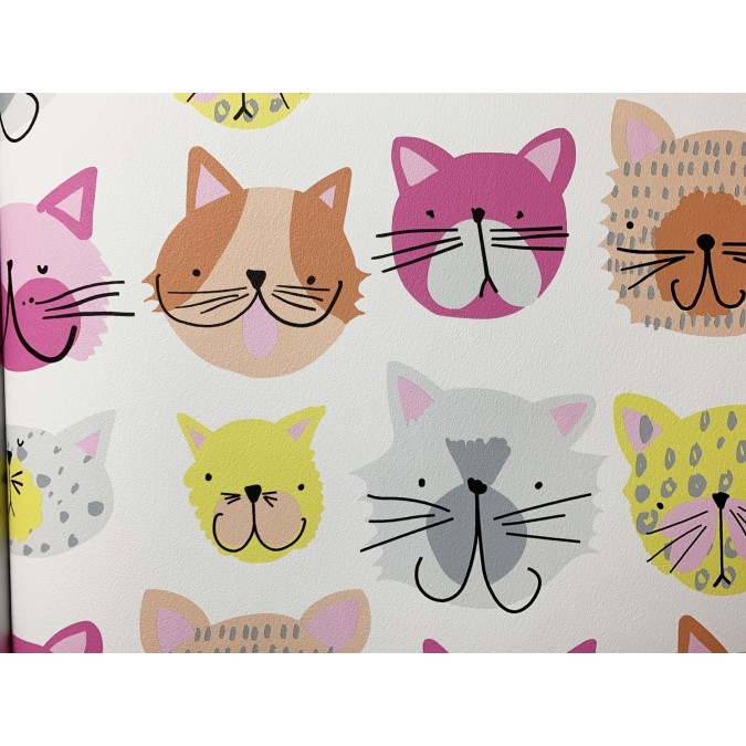 36754-2 Dětská papírová tapeta na zeď Dimex výběr 2020 - kočičky, velikost 10,05 m x 53 cm