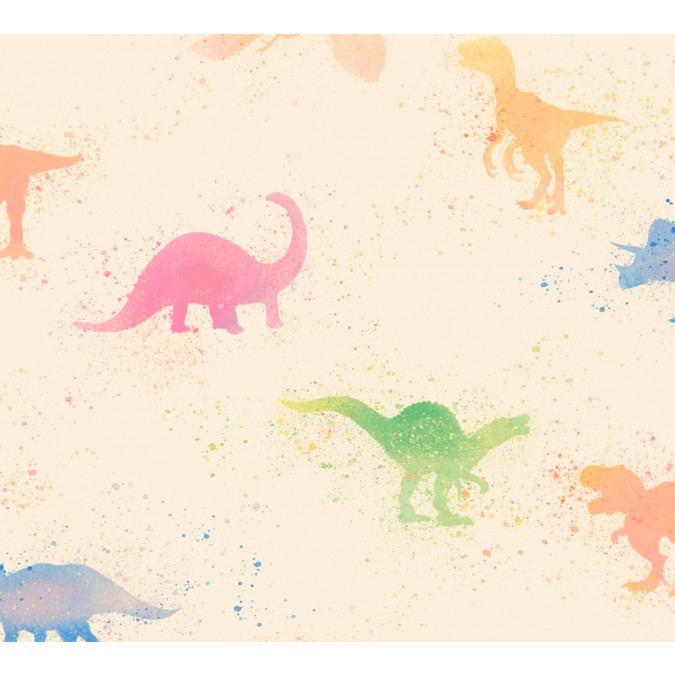 38146-1 A.S. Création dětská vliesová tapeta na zeď Little Love 2026 dinosauři, velikost 10,05 m x 53 cm