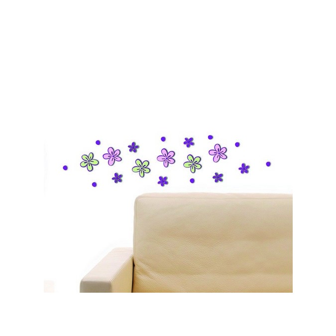 Little Flowers 59503 Samolepicí 3D dekorace na zeď Crearreda