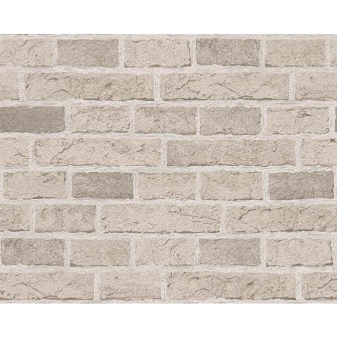 7798-30 Papírová tapeta imitace zdiva cihla - cihlová zeď šedá, velikost 10,05m x 53 cm