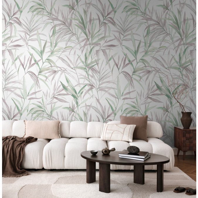 Tapetový stěnový panel / vliesová tapeta  79145-2, role 8,80x0,53 m, barva šedá, fialová, bílá