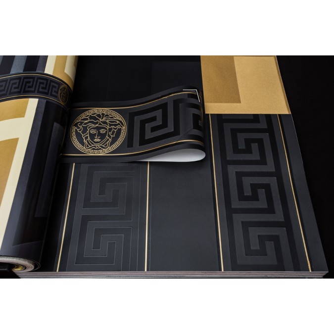 93522-4 Luxusní omyvatelná vliesová bordura na zeď Versace 2021, velikost 13 cm x 5 m