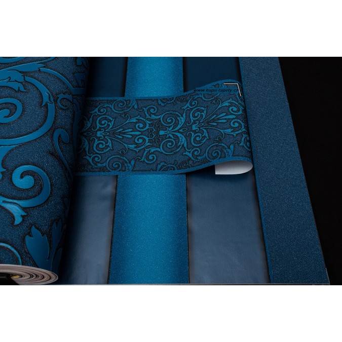 KT4-74539 Luxusní omyvatelná vliesová bordura na zeď Versace, velikost 17,5 cm x 5 m