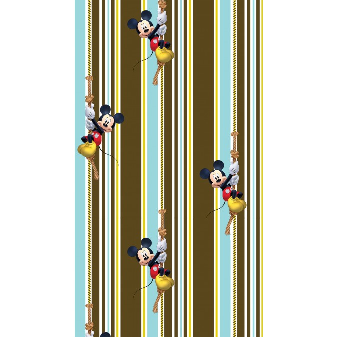 FCS L 7144 AG Design textilní foto závěs dětský obrazový Mickey Mouse Disney FCSL 7144, velikost 140 x 245 cm