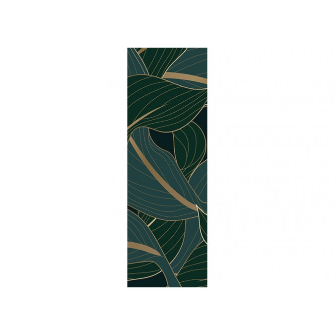 FTNVL 3728 AG Design vliesová fototapeta 1-dílná Dark Green Leafes, velikost 90  x 270 cm
