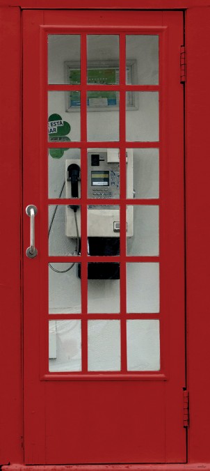 FTN V 2925 Vliesová fototapeta dveřní Phone booth, velikost 90 x 202 cm