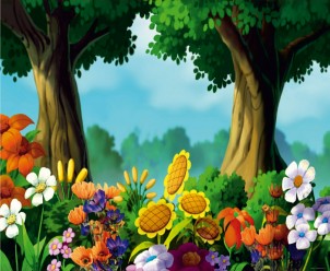 FTN XXL 0402 AG Design vliesová fototapeta 4-dílná pro děti - Forest, velikost 360 x 270 cm