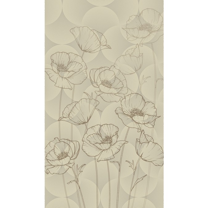 FCP L 6590 AG Design textilní foto závěs obrazový Květiny FCPL 6590, velikost 140 x 245 cm