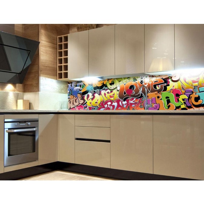 KI-180-020 Fototapeta do kuchyně - Graffiti, velikost: 180 x 60 cm