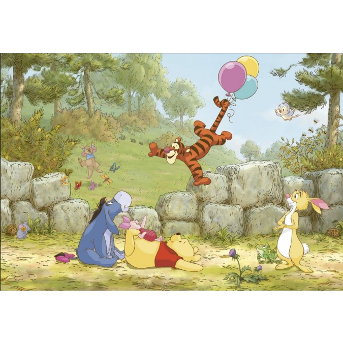 KOMR 064-8 Obrazová fototapeta Komar Winnie Pooh Ballooning, velikost 368 x 254 cm