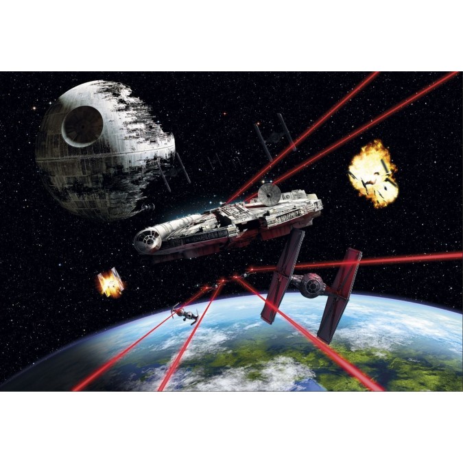KOMR 984-8 Obrazová fototapeta Komar Star Wars Millennium Falcon, velikost 368 x 254 cm