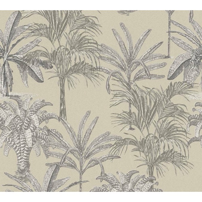 KT1-38973 A.S. Création vliesová tapeta na zeď Michalsky 4 (2024) palmy, velikost 10,05 m x 53 cm