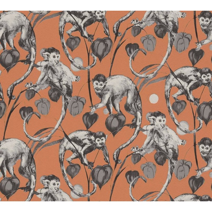 KT4-28973 A.S. Création vliesová tapeta na zeď Michalsky 4 (2024) opice, velikost 10,05 m x 53 cm