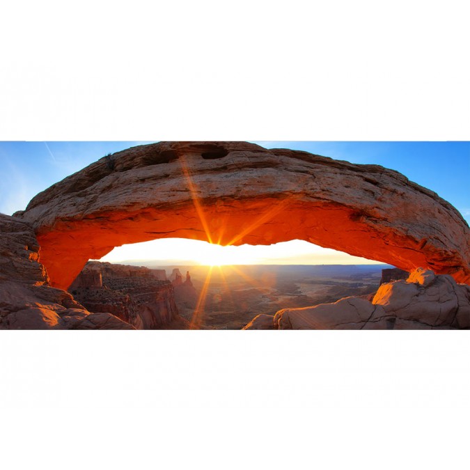 MP-2-0053 Vliesová obrazová panoramatická fototapeta Mesa Arch + lepidlo Zdarma, velikost 375 x 150 cm