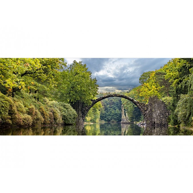 MP-2-0060 Vliesová obrazová panoramatická fototapeta Arch bridge + lepidlo Zdarma, velikost 375 x 150 cm