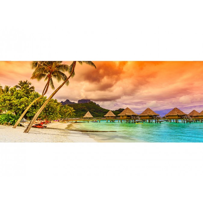 MP-2-0211 Vliesová obrazová panoramatická fototapeta Polynesia + lepidlo Zdarma, velikost 375 x 150 cm