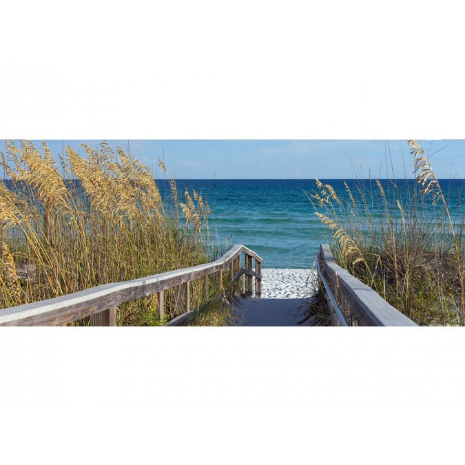 MP-2-0212 Vliesová obrazová panoramatická fototapeta Sandy Boardwalk + lepidlo Zdarma, velikost 375 x 150 cm