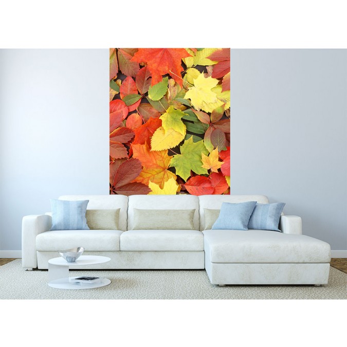 MS-2-0115 Vliesová obrazová fototapeta Colorful Leaves, velikost 150 x 250 cm