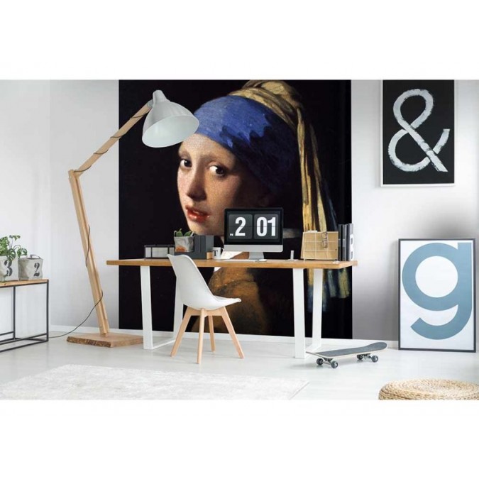 MS-3-0254 Vliesová obrazová fototapeta Girl with a Pearl Earring - Johannes Vermeer, velikost 225 x 250 cm