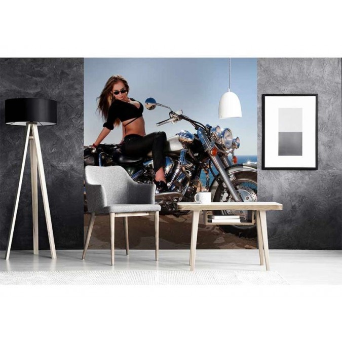 MS-3-0312 Vliesová obrazová fototapeta Motorcycle, velikost 225 x 250 cm