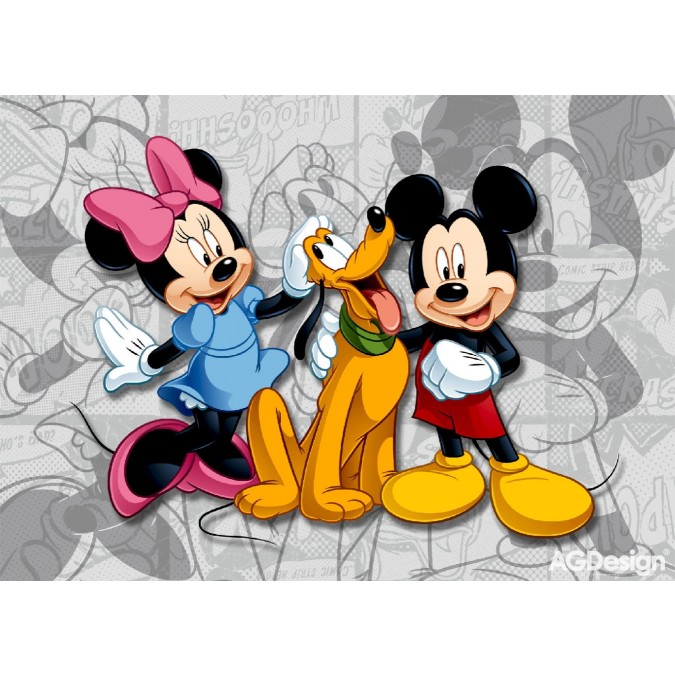 FTDN M 5204 Obrazová vliesová fototapeta na zeď Disney FTDNM5204 Mickey Mouse, velikost 160 x 110 cm