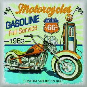 SS 3851 AG Design samolepicí dekorace - samolepka na zeď - USA moto, velikost 30 x 30 cm