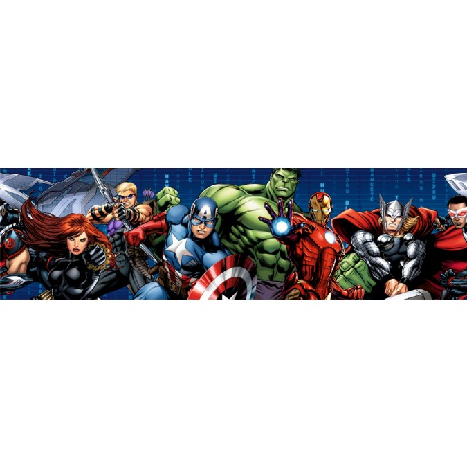 WBD 8108 AG Design Samolepicí bordura Marvel - Avengers, velikost 14 cm x 5 m