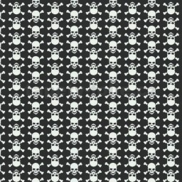 12650 Samolepící fólie renovační Gekkofix - Lebky bílo-černé, šíře 45 cm