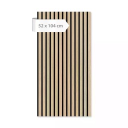 136700 Stěnový akustický panel, 104x52x1 cm, materiál 100% dřevo
