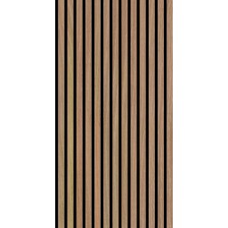 136706 Stěnový akustický panel, 104x52x1 cm, materiál 100% dřevo