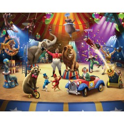 3D dětská Fototapeta Cirkus + lepidlo, velikost 244x305 cm