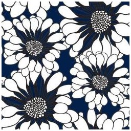 2220012 Tapeta papírová Basic-London modré květy, velikost 53 cm x 10,05 m