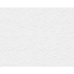 2517-18 Levná papírová renovační tapeta bílá s výraznou kresbou, velikost 53 cm x 10,05 m