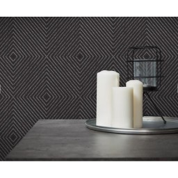 35998-3 Tapeta na zeď vliesová AS Création černý grafický vzor, velikost 10,05m x 53cm