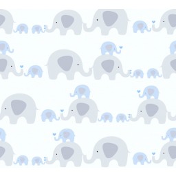 38113-1 A.S. Création dětská vliesová tapeta na zeď Little Love 2026 sloni, velikost 10,05 m x 53 cm