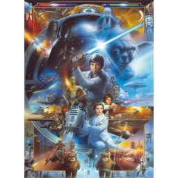 4-441 Obrazová fototapeta Komar Star Wars Luke Skywalker Collage, velikost 184x254 cm