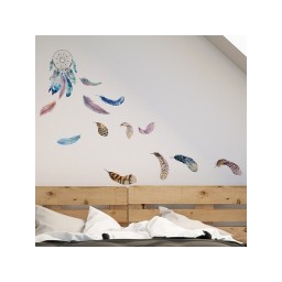 Samolepicí dekorace Crearreda WA M Watercolour Dreamcatcher 54111 Akvarel lapač snů