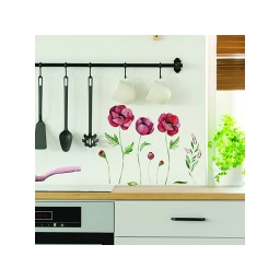 Samolepicí dekorace Crearreda WA S Poppies 59180 Vlčí máky