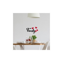 Samolepicí dekorace Crearreda FM S Family 59512 Nápis Family