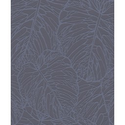 609363 Tapeta na zeď vliesová fialová s listy Aldora, velikost 10,05m x 53cm