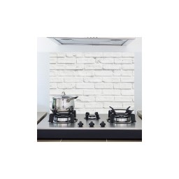 Samolepicí kuchyňský panel Crearreda KP White Bricks 67214 Bílé cihly