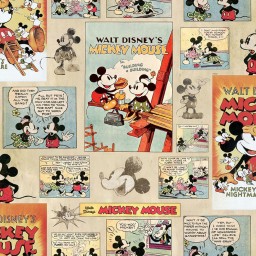 70-242 Dětská papírová tapeta na zeď Graham & Brown, Kids@Home 6 - Disney Mickey Vintage Episode, velikost 10 m x 52 cm