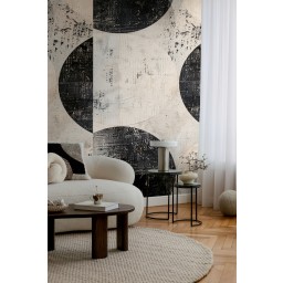 Tapetový stěnový panel / vliesová tapeta  79144-1, role 8,80x0,53 m, barva šedá, bílá