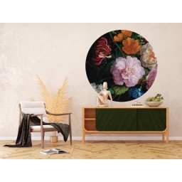 CR 3328 AG Design fototapeta ekologická vliesová samolepící 2-dílná kulatá Stálý život, velikost 140x140 cm