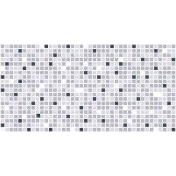 D0018 3D obkladový omyvatelný panel PVC obklad mozaika šedá, velikost 93,5 x 46,9 cm