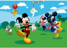 FTDN 5057 AG Design vliesová fototapeta 4-dílná pro děti Mickey Mouse - Disney, velikost 360 x 270 cm